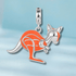 jewelaus CHARMS Outback Orange Aussie Kangaroo Charm