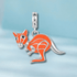 jewelaus CHARMS Outback Orange Aussie Kangaroo Charm