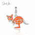 jewelaus CHARMS Outback Orange Aussie Kangaroo Charm
