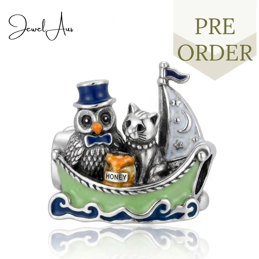 jewelaus CHARMS Owl & Pussycat charm