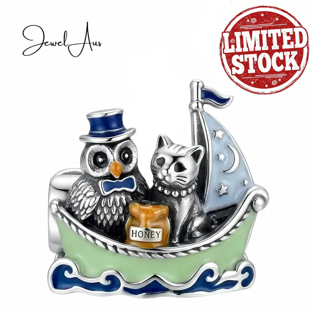 jewelaus CHARMS Owl & Pussycat charm