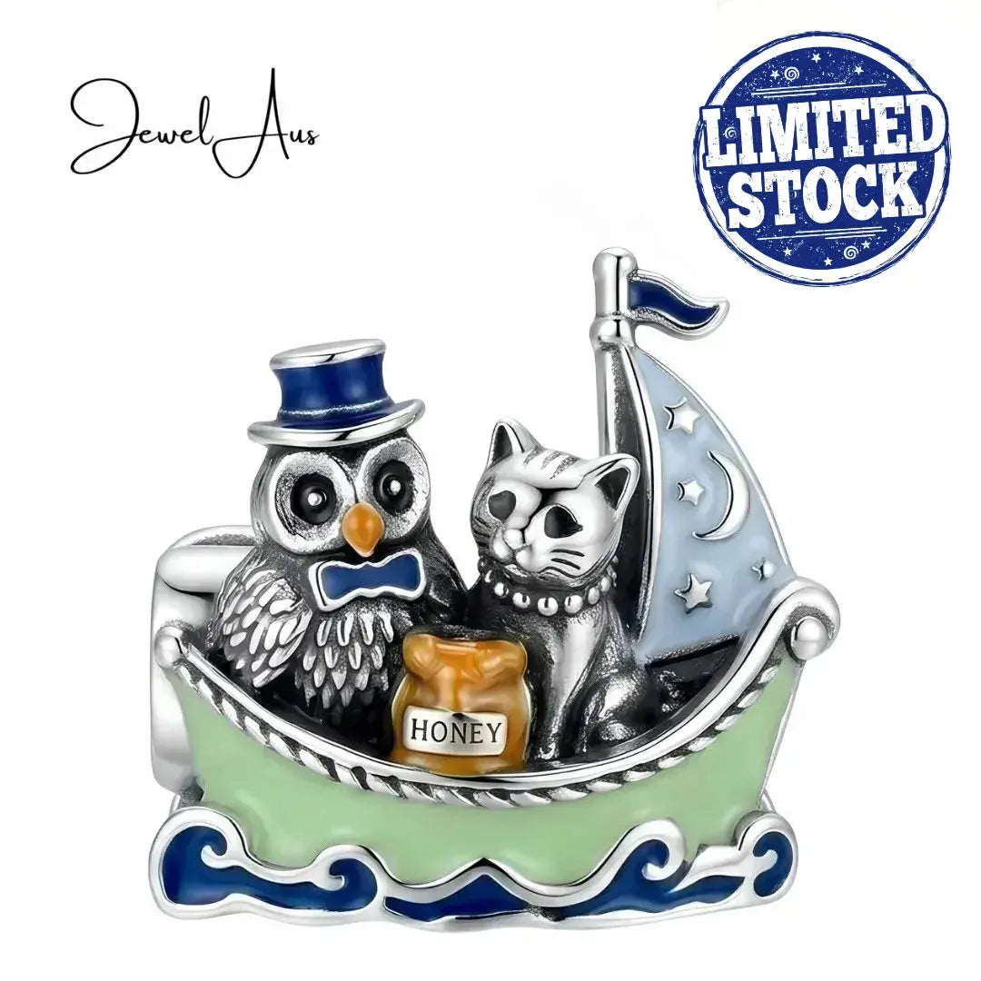 jewelaus CHARMS Owl & Pussycat charm