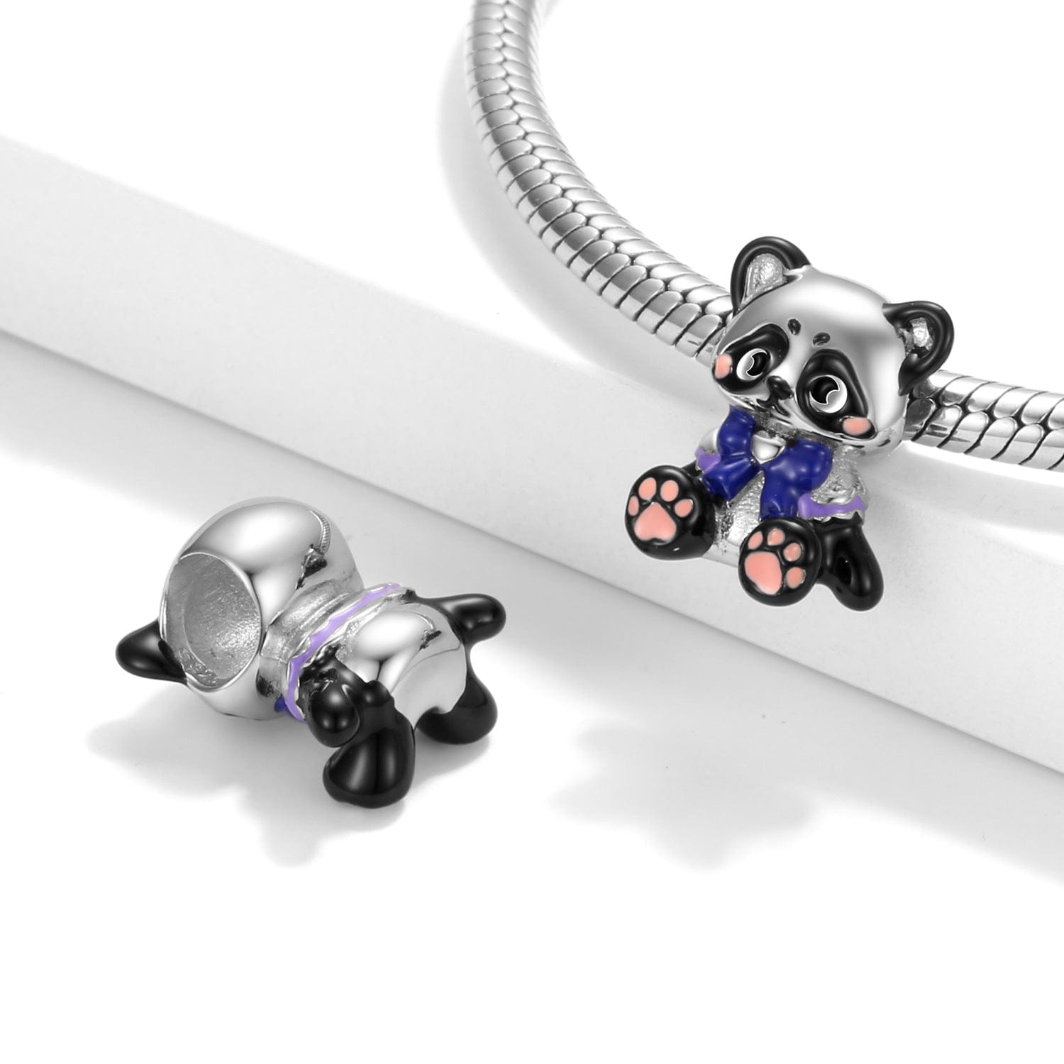 jewelaus CHARMS Panda With Blue Bow Charm