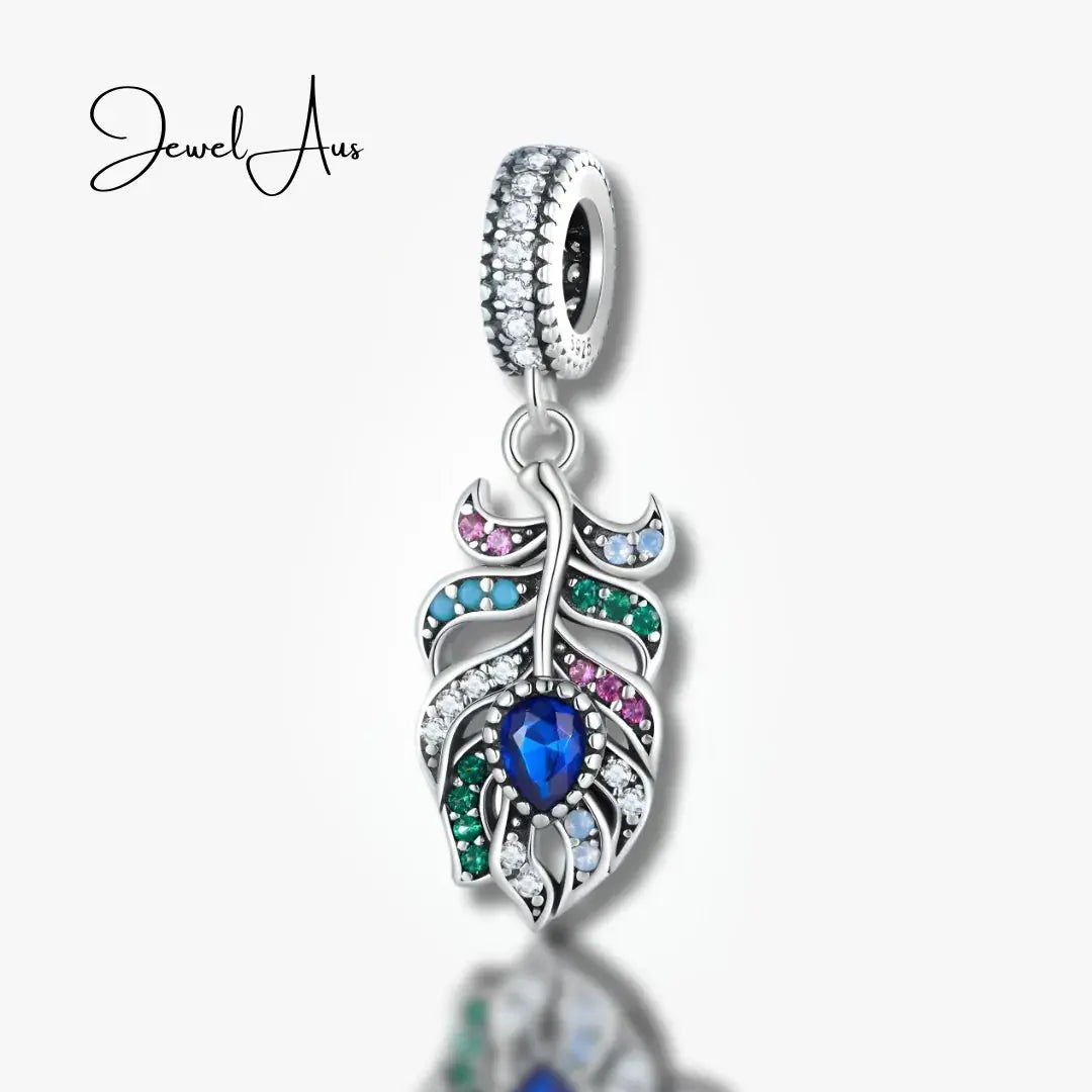 jewelaus CHARMS Peacock Feather charm