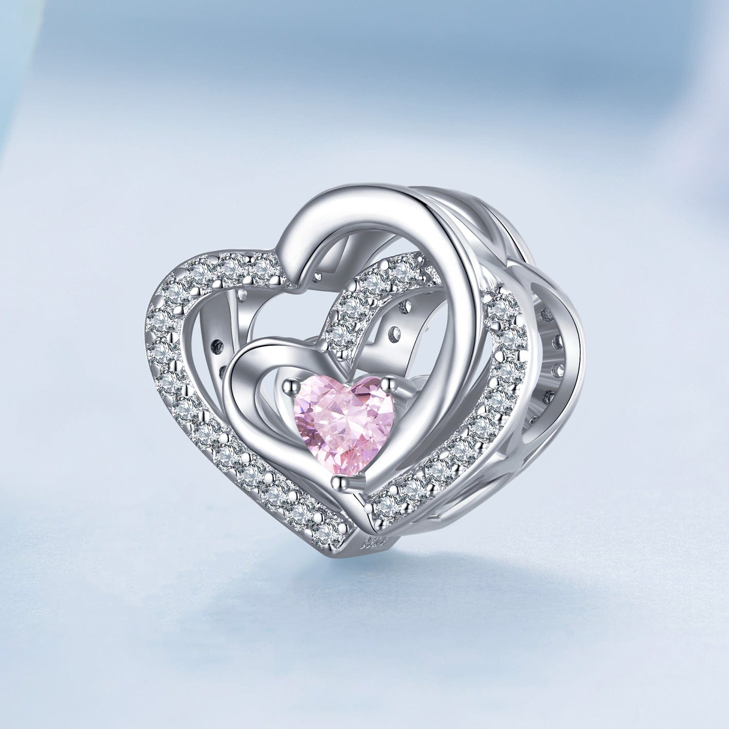 jewelaus CHARMS Pink Heart Charm