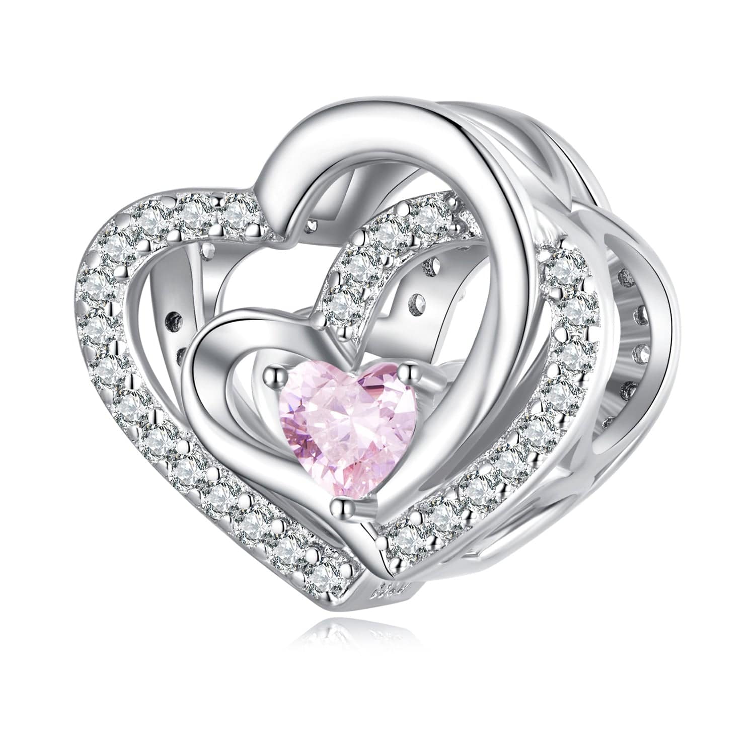 jewelaus CHARMS Pink Heart Charm