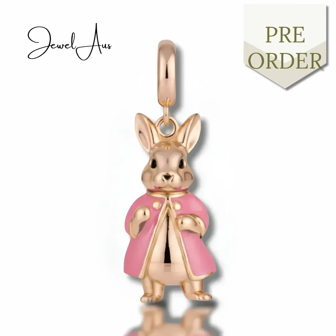 jewelaus CHARMS Pink Mrs Bunny Charm