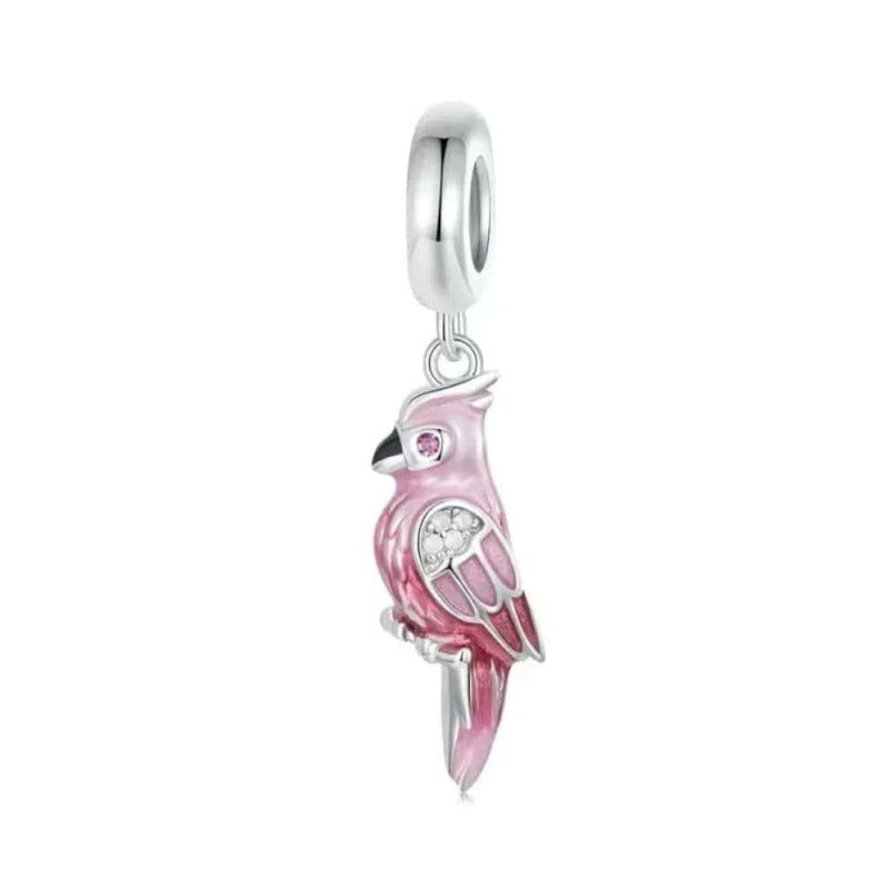 jewelaus CHARMS Pink Parrot Charm