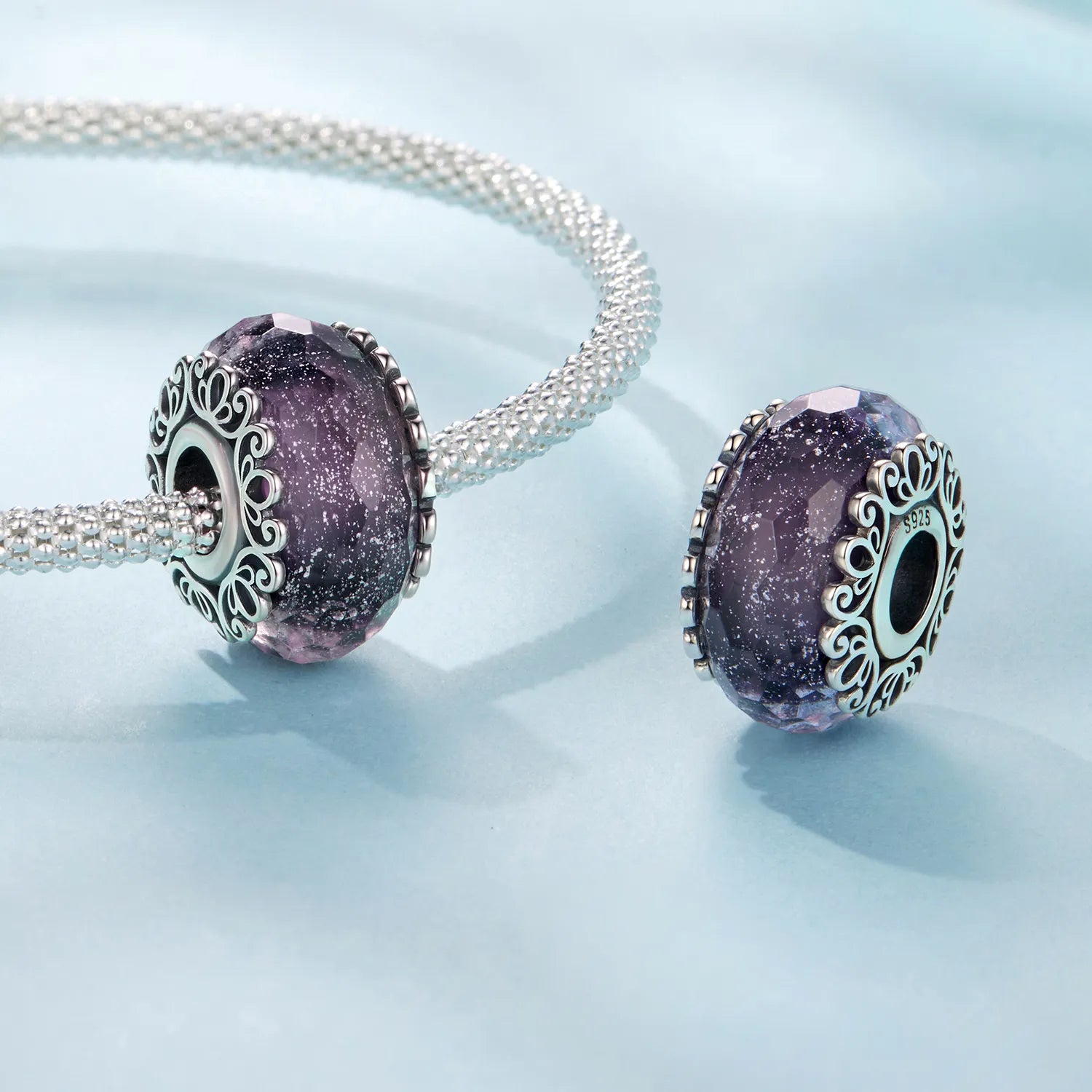 jewelaus CHARMS Purple Antique Murano Charm