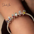 jewelaus CHARMS September Birthstone Flower Stopper Charm