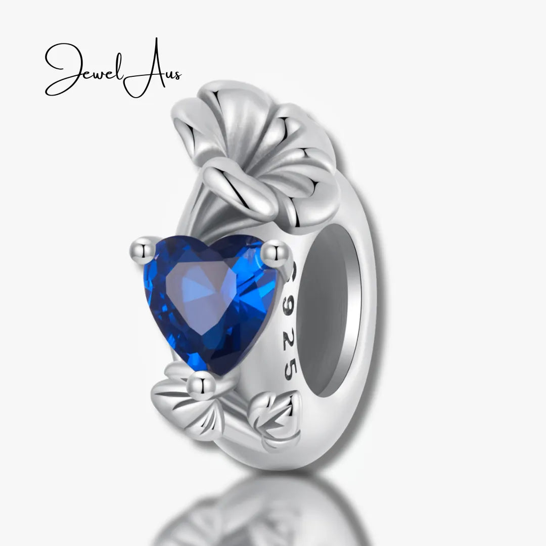 jewelaus CHARMS September Birthstone Flower Stopper Charm