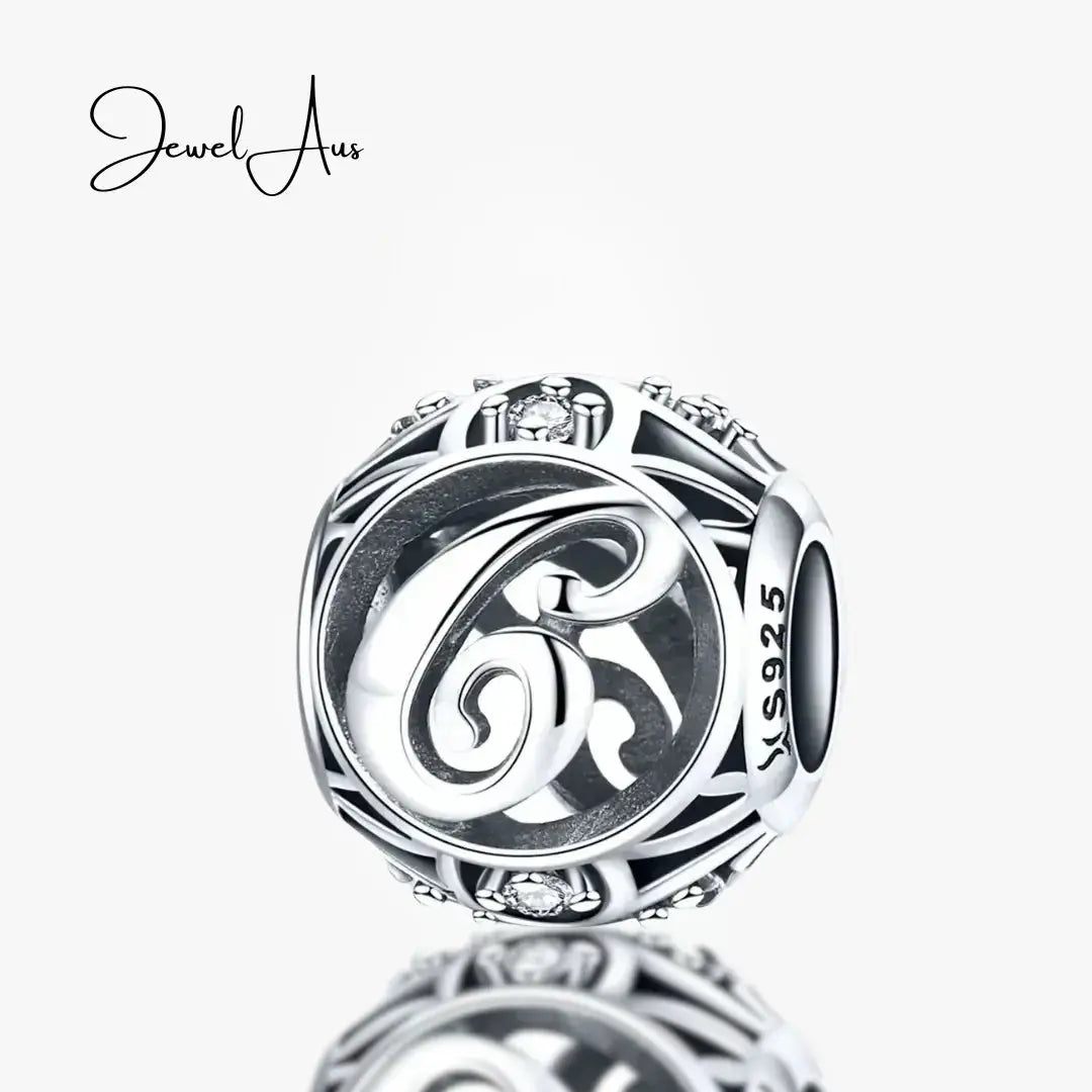 jewelaus CHARMS Silver Letter C Charm
