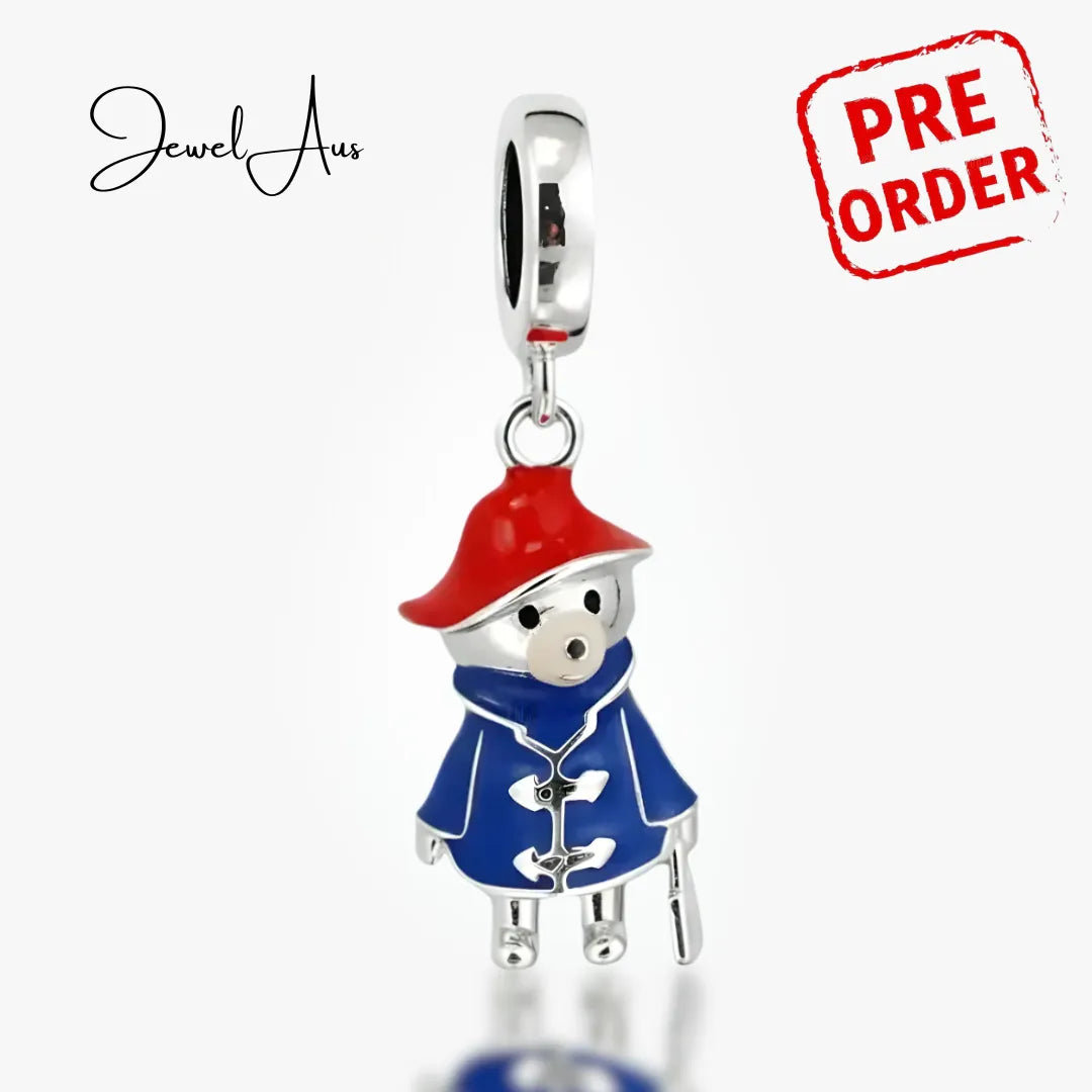 jewelaus CHARMS Silver Paddington bear Charm