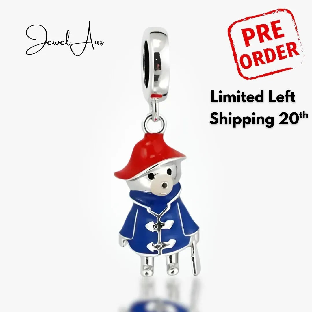 jewelaus CHARMS Silver Paddington bear Charm