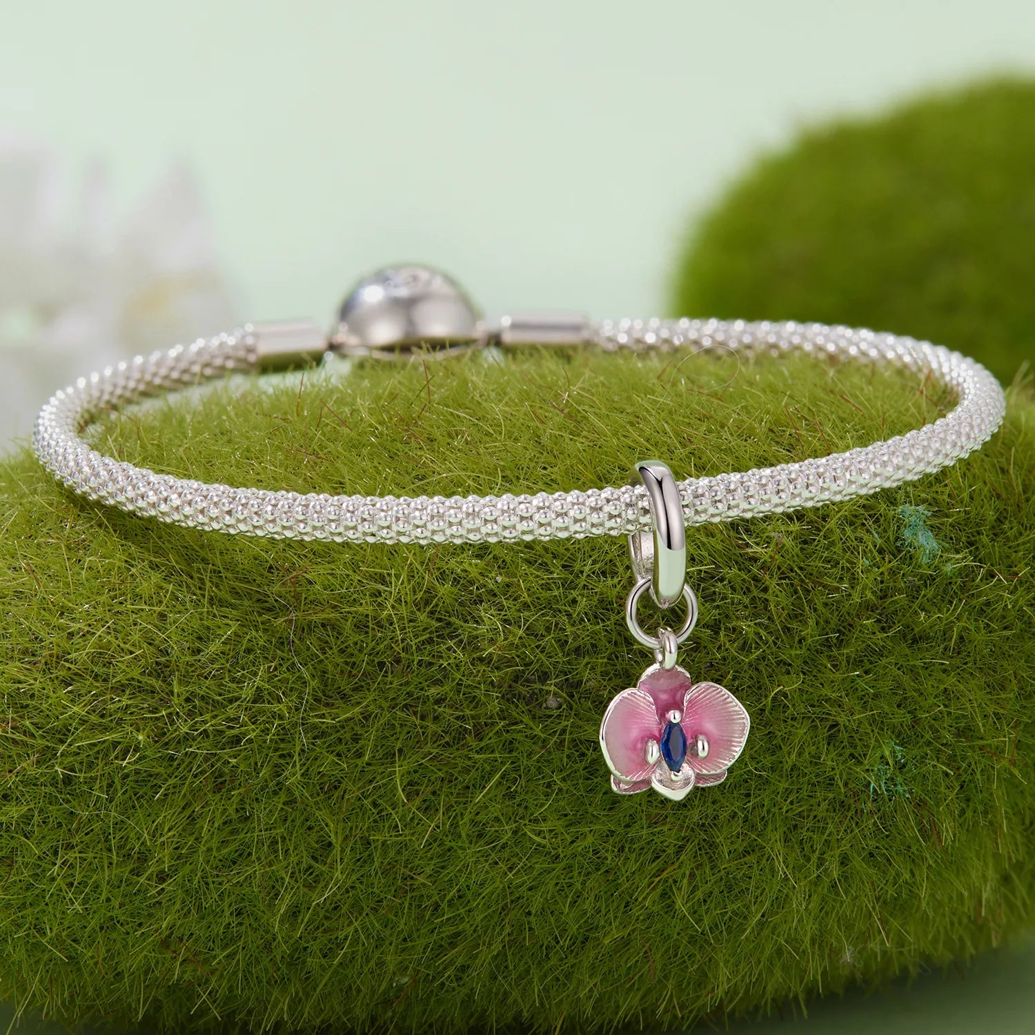 jewelaus CHARMS Small Orchid Pendant charm