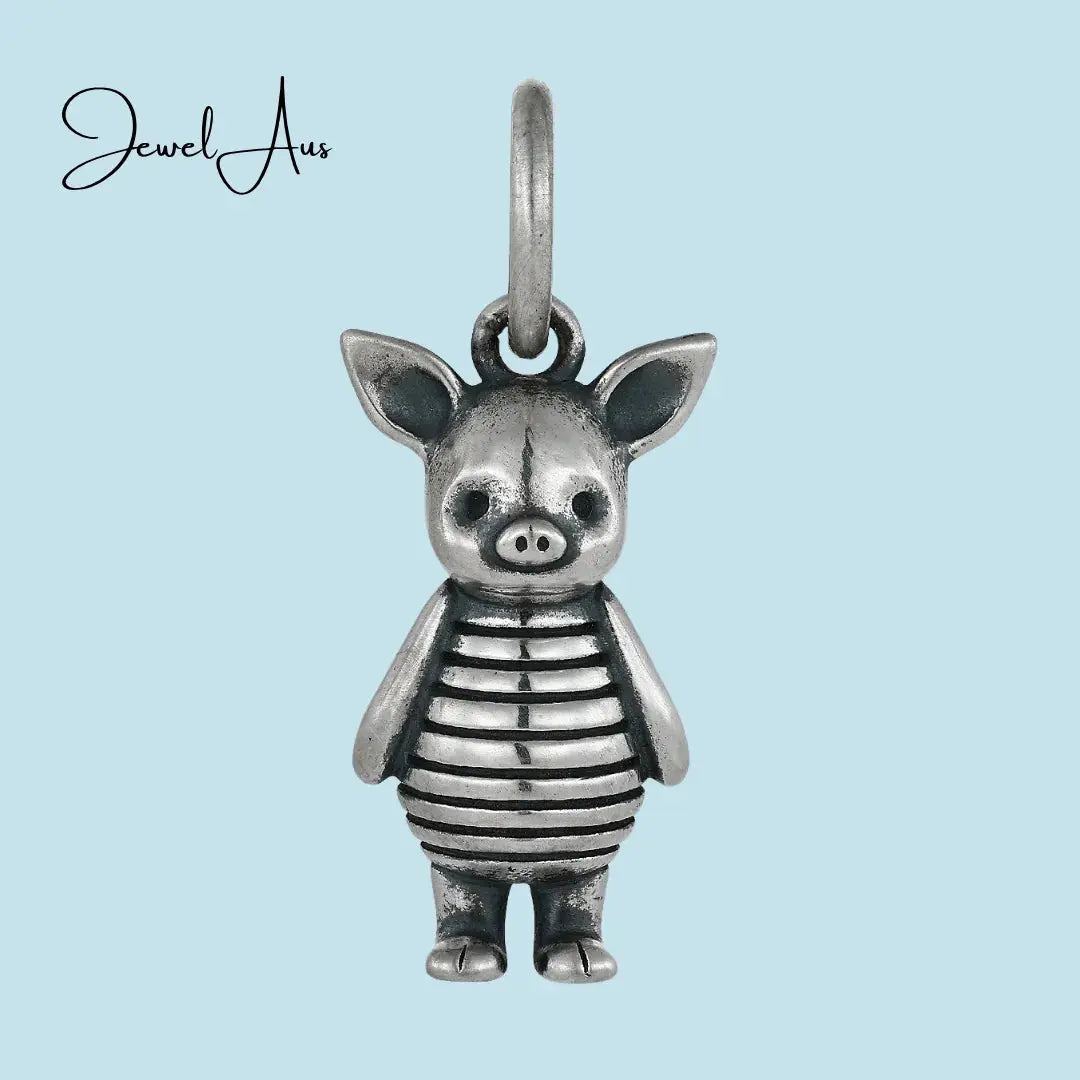 jewelaus CHARMS Small Sterling Silver Piglet Charm