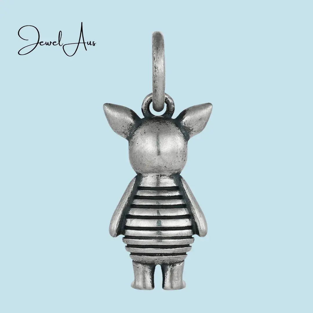 jewelaus CHARMS Small Sterling Silver Piglet Charm