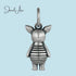 jewelaus CHARMS Small Sterling Silver Piglet Charm