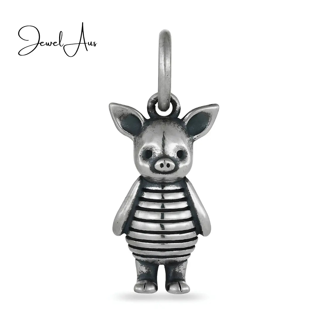 jewelaus CHARMS Small Sterling Silver Piglet Charm