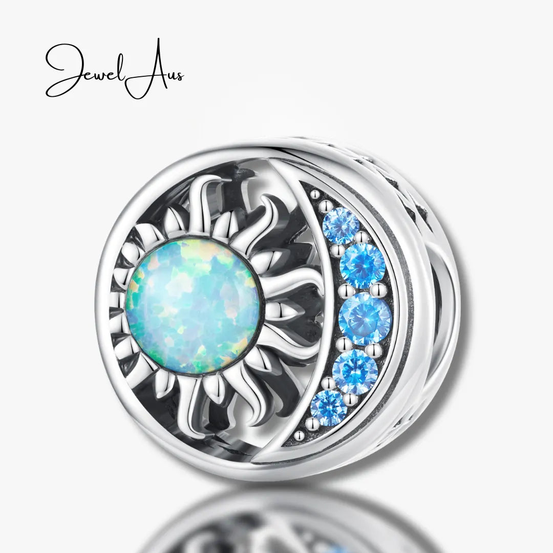 jewelaus CHARMS Star and moon Opal Charm
