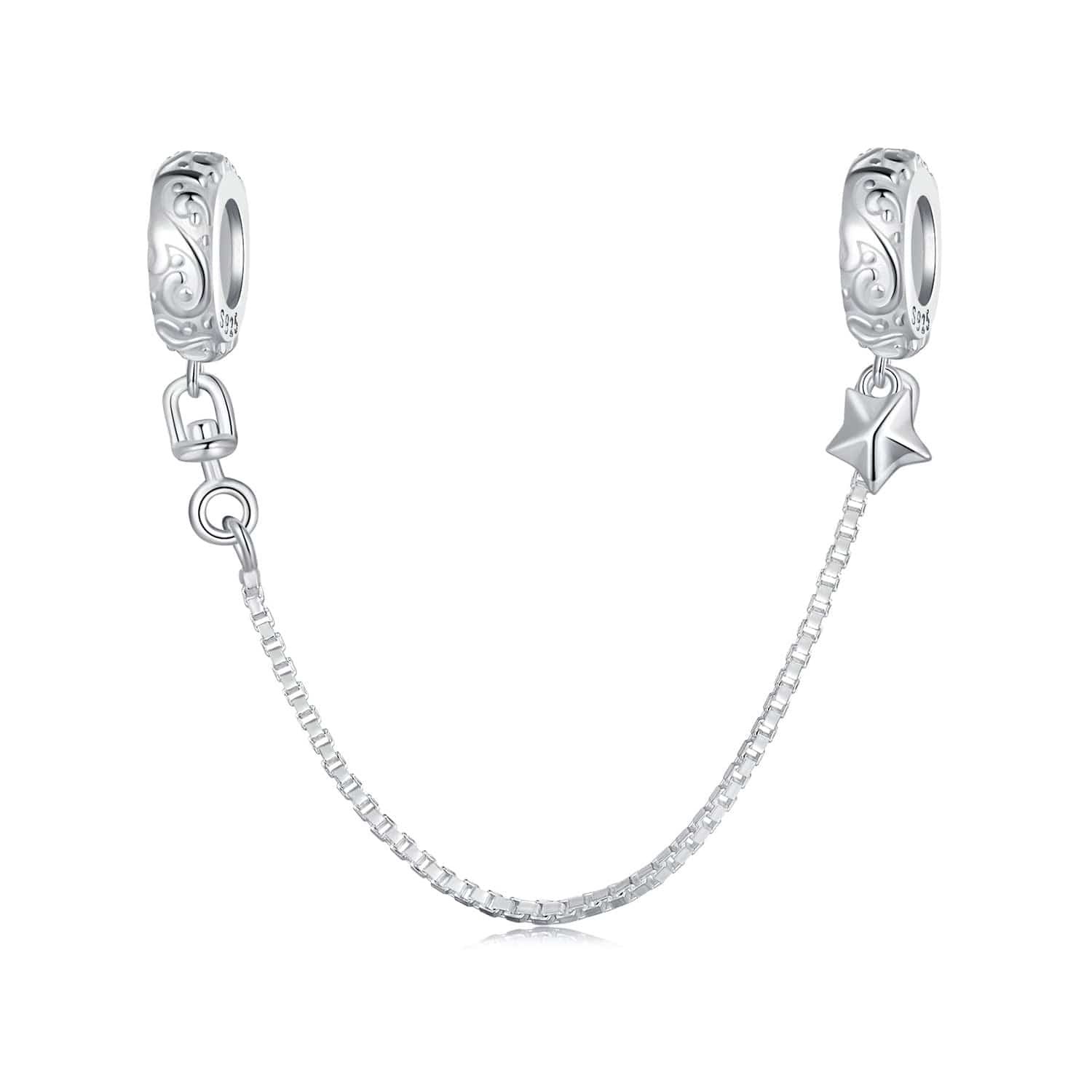 jewelaus CHARMS Star Pattern Safety Chain