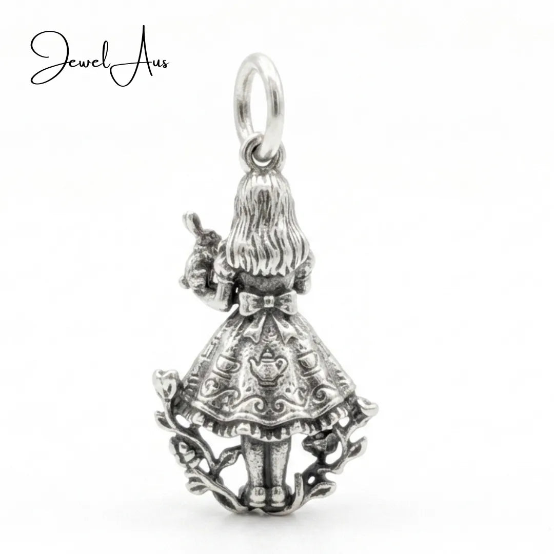 jewelaus CHARMS Sterling Silver Alice in wonderland Charm