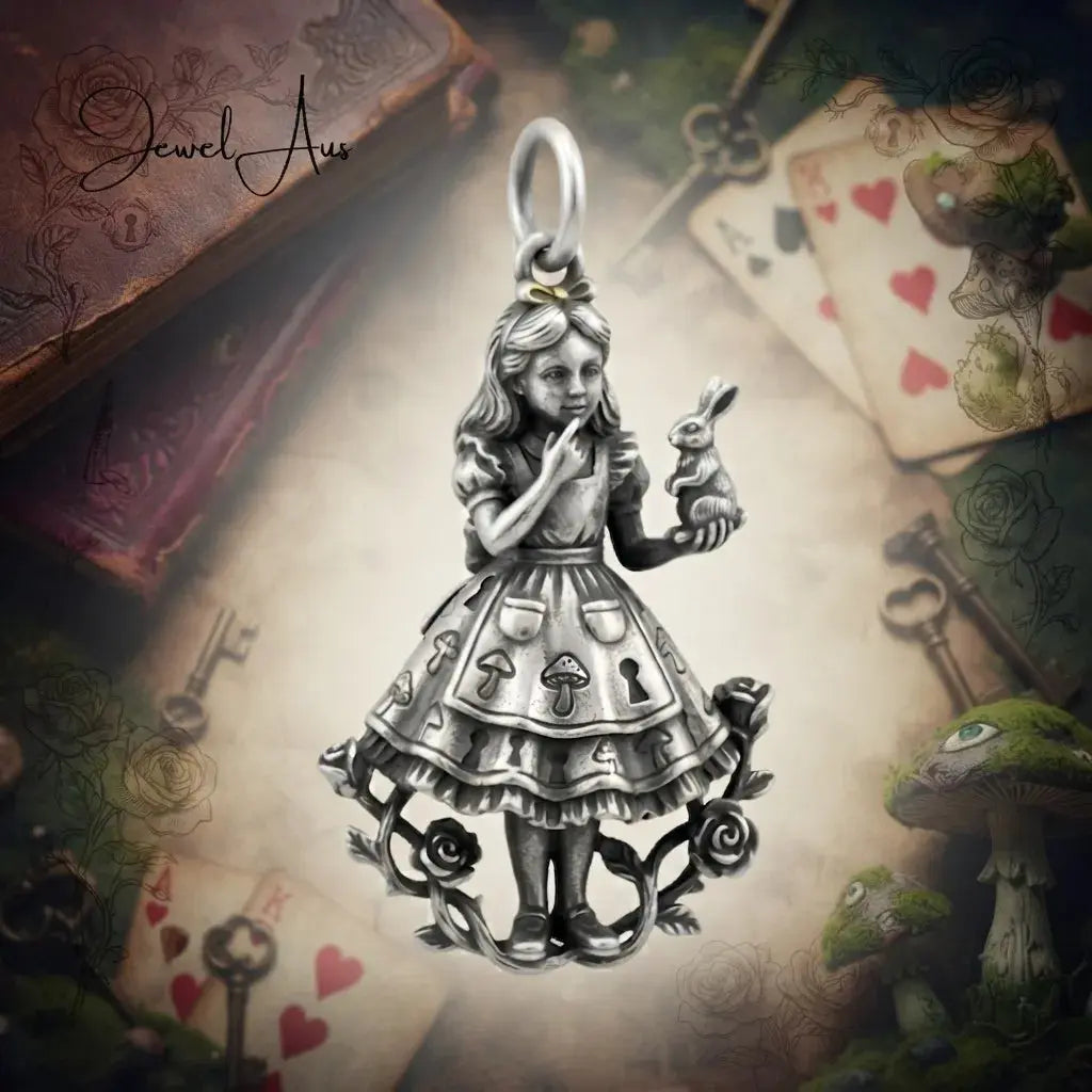 jewelaus CHARMS Sterling Silver Alice in wonderland Charm