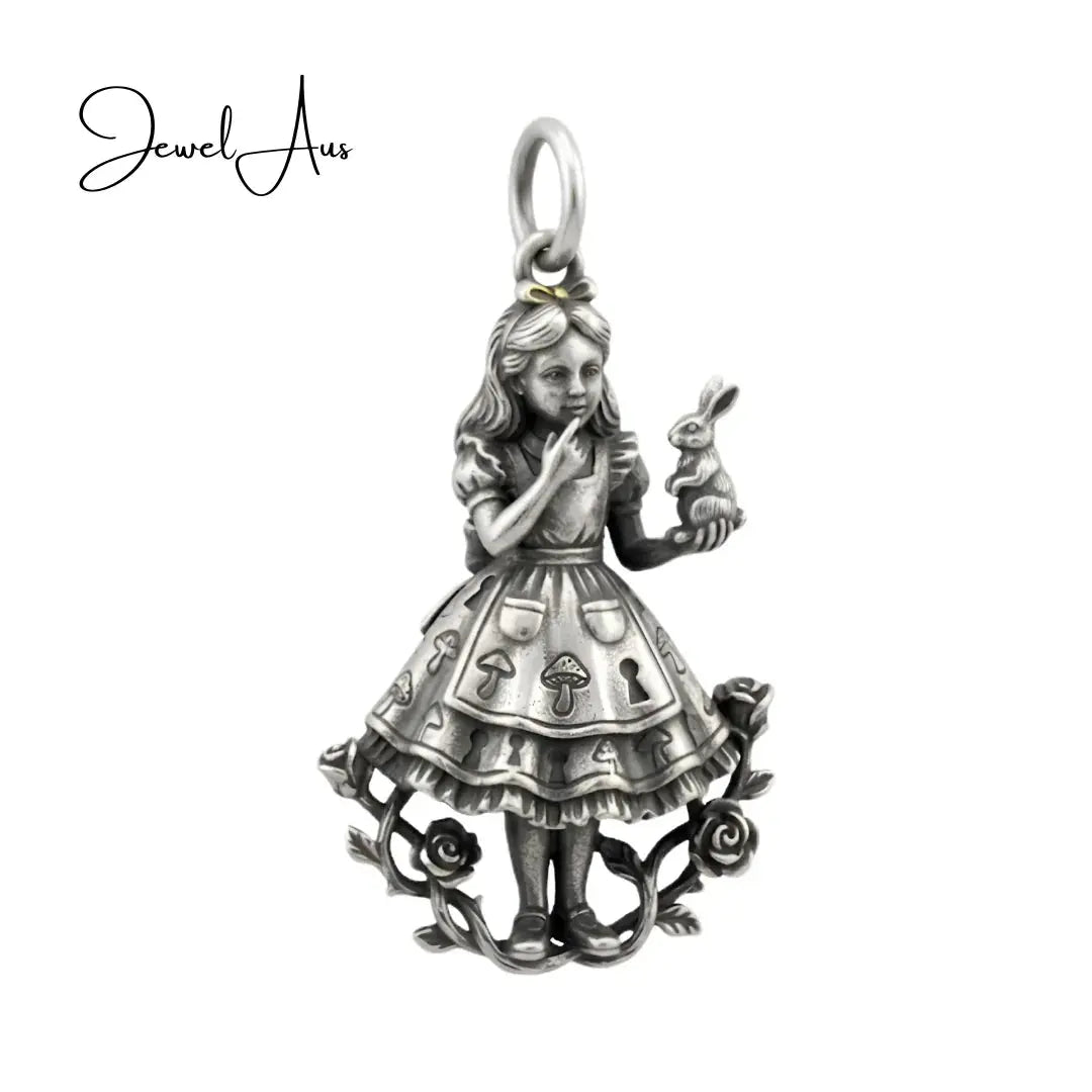 jewelaus CHARMS Sterling Silver Alice in wonderland Charm