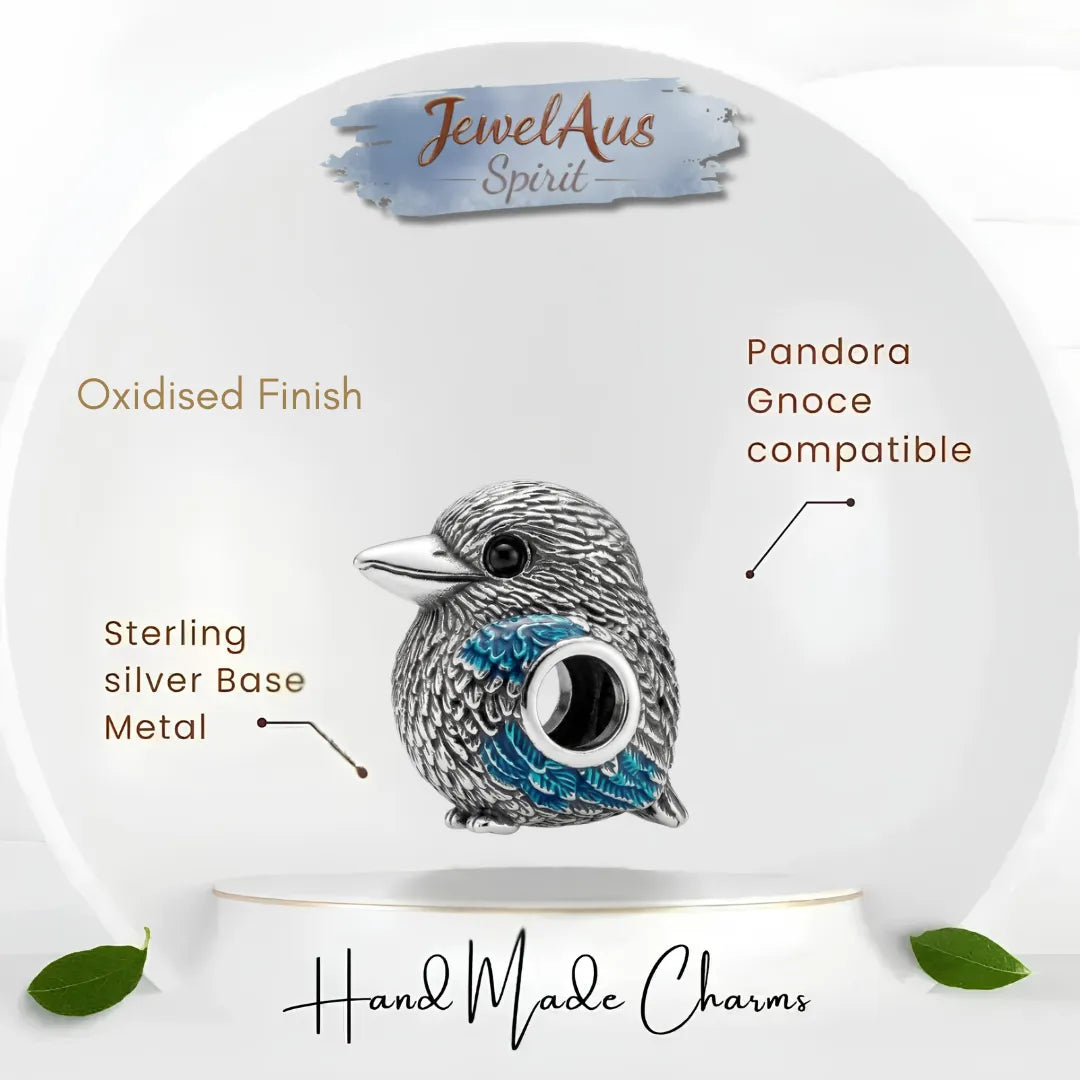 jewelaus CHARMS Sterling Silver Aussie Bird Charm