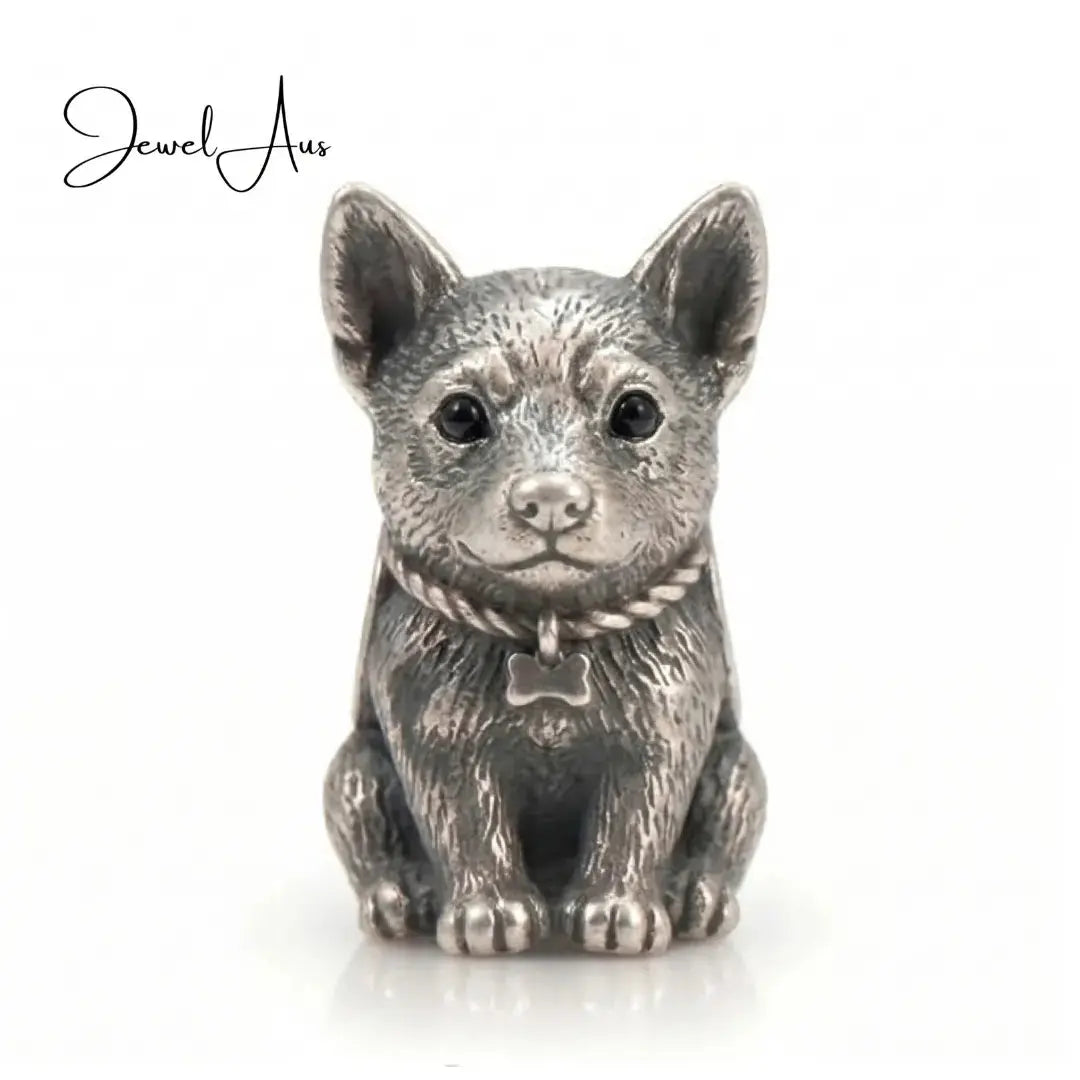 jewelaus CHARMS Sterling Silver Aussie Cattle Dog Pup Charm