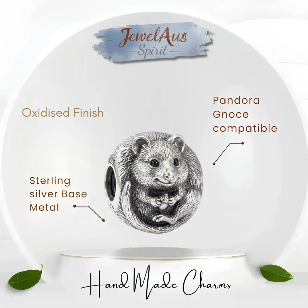 jewelaus CHARMS Sterling Silver Aussie quokka Charm
