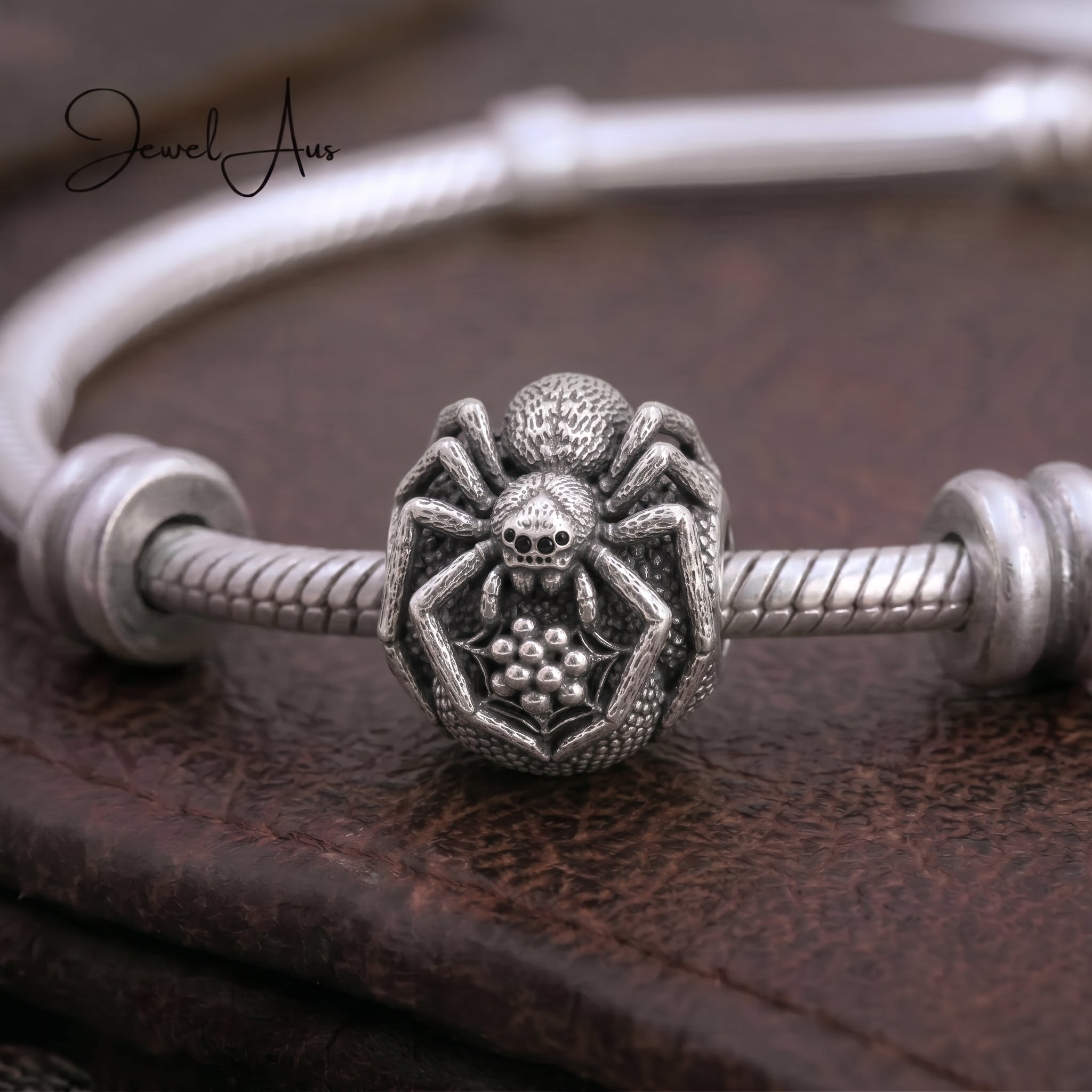 jewelaus CHARMS Sterling Silver Aussie Spider Charm