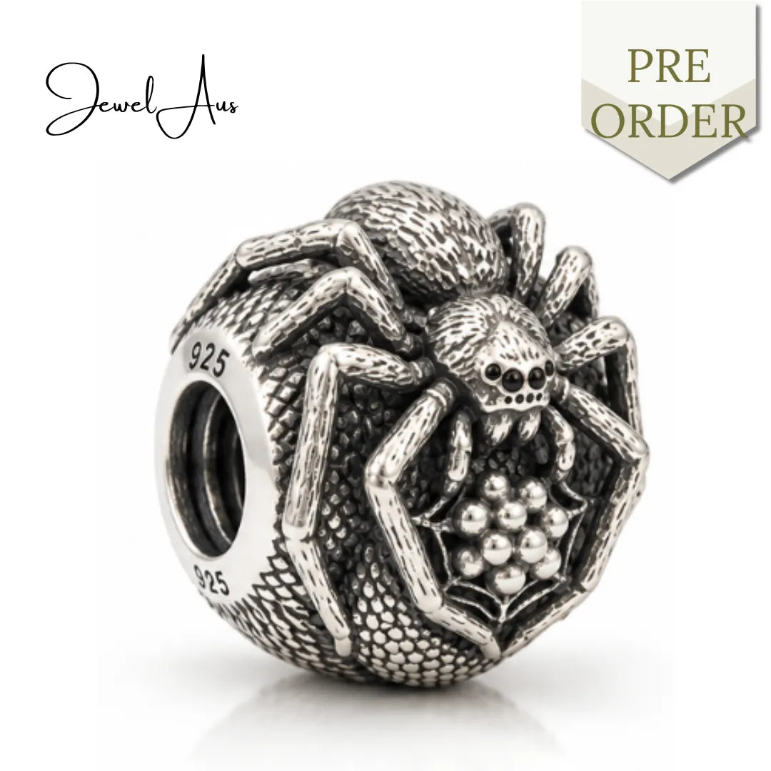 jewelaus CHARMS Sterling Silver Aussie Spider Charm