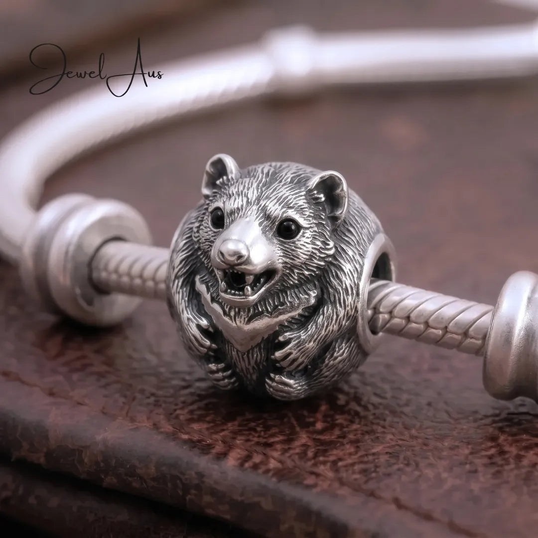 jewelaus CHARMS Sterling Silver Aussie Tasmanian devil charm