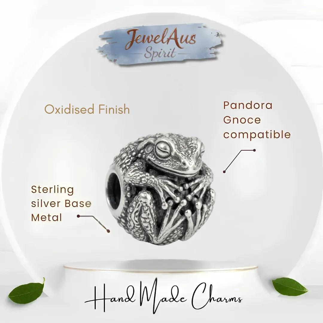 jewelaus CHARMS Sterling Silver Aussie Toad charm