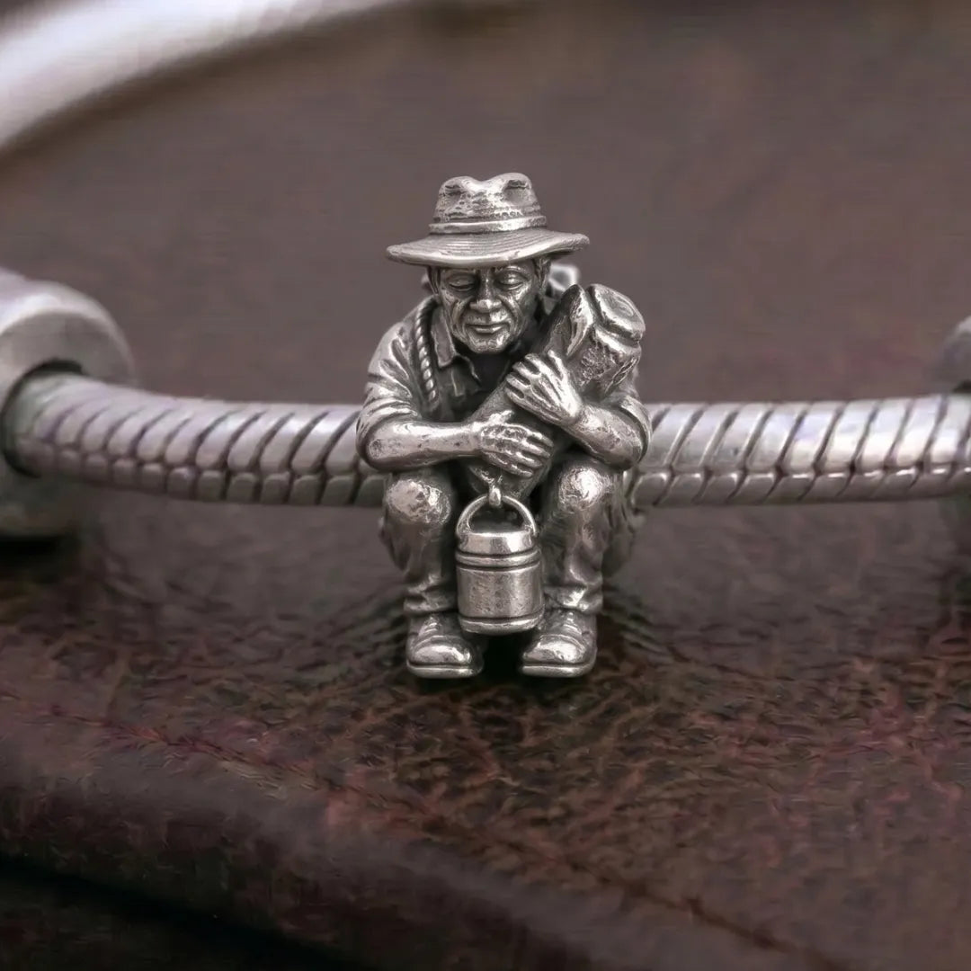 jewelaus CHARMS Sterling Silver Aussie Waltzing Matilda Charm