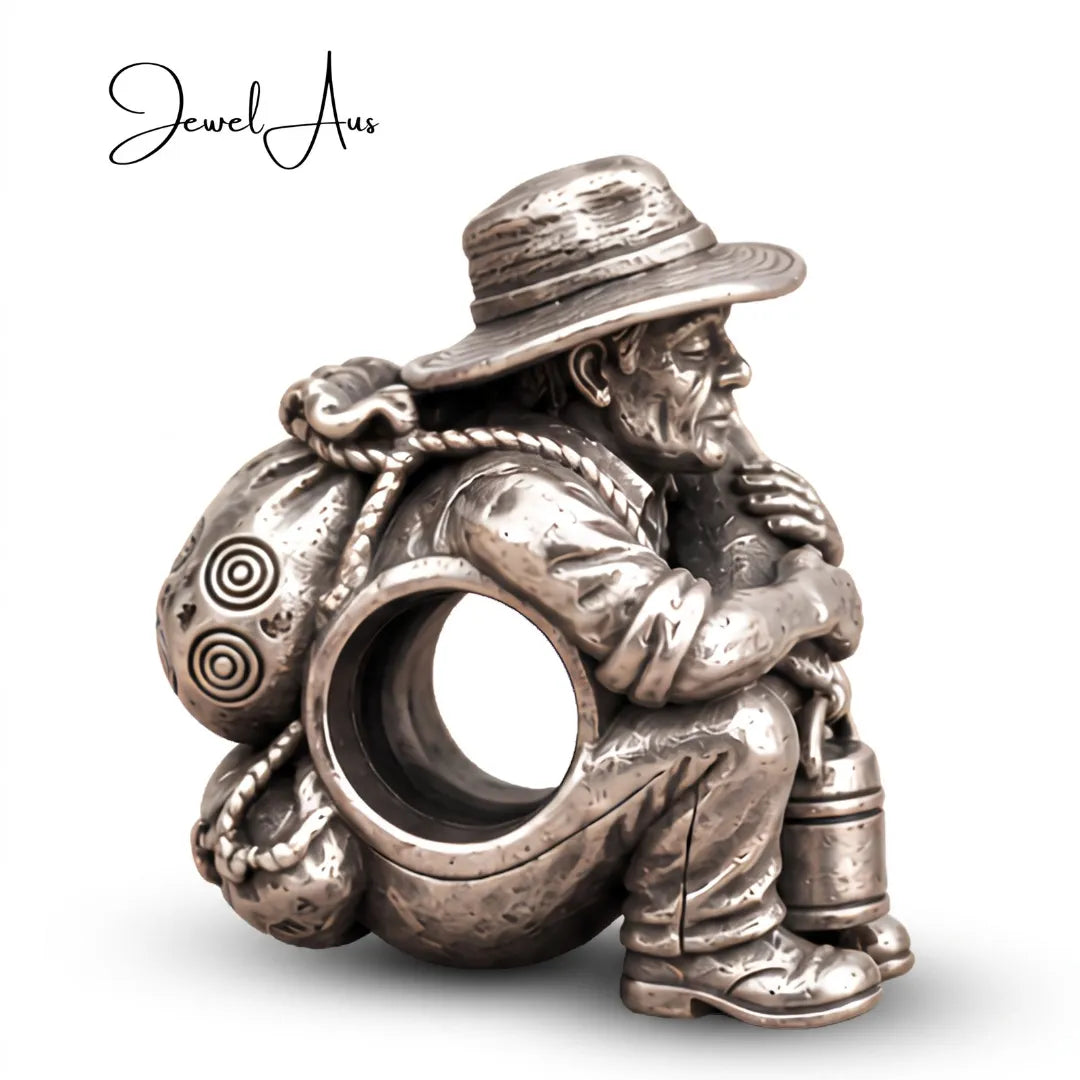 jewelaus CHARMS Sterling Silver Aussie Waltzing Matilda Charm
