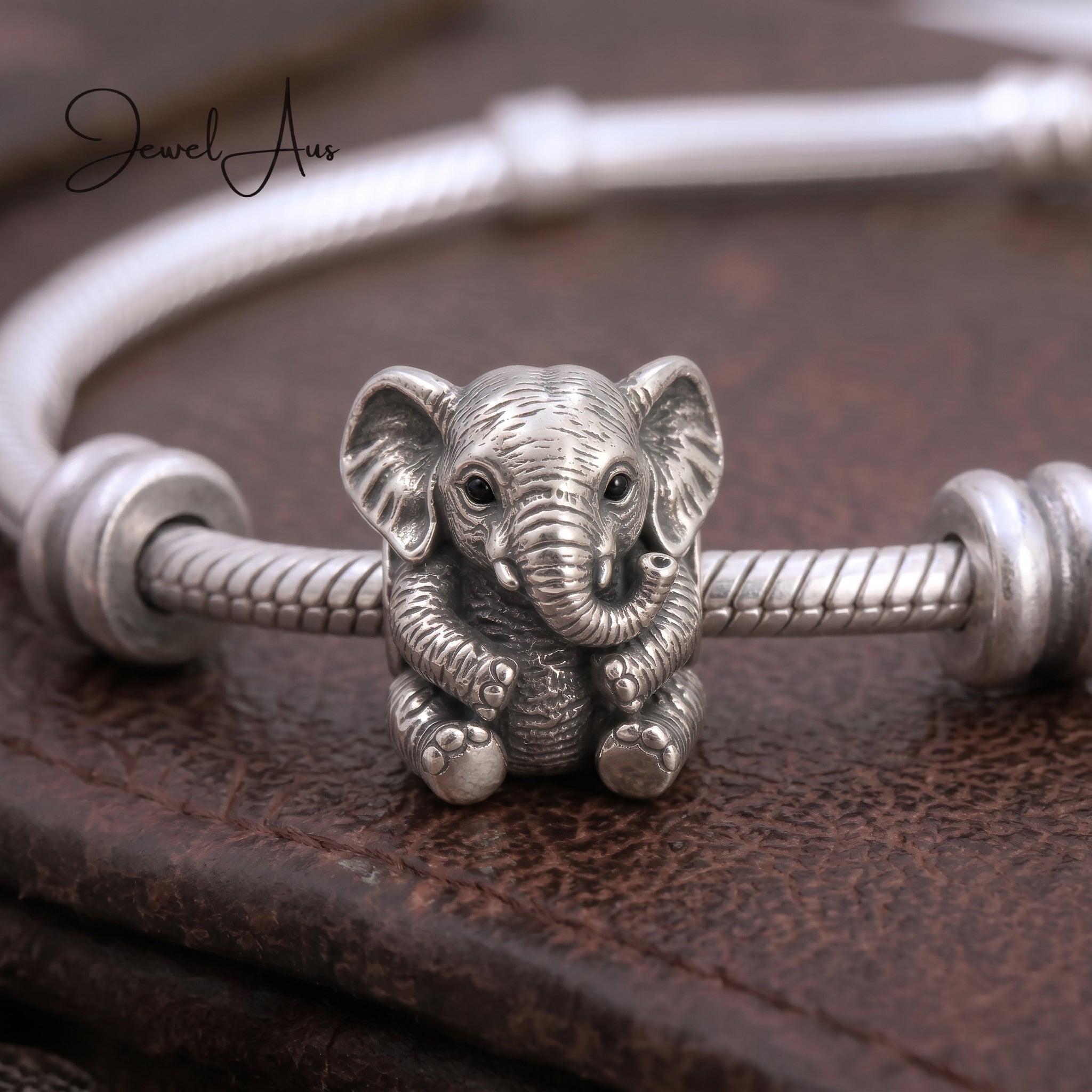 jewelaus CHARMS Sterling Silver Baby Elephant Charm