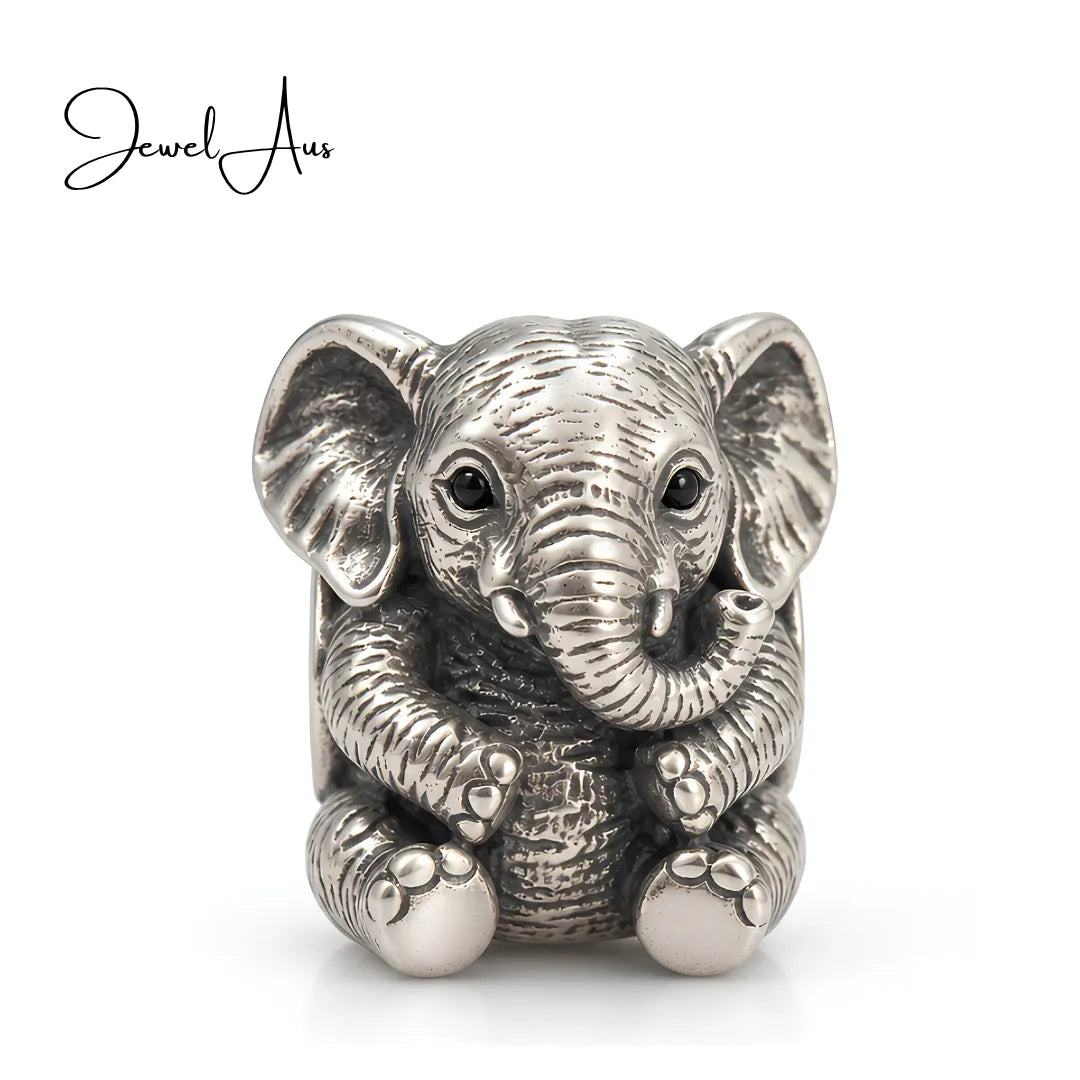 jewelaus CHARMS Sterling Silver Baby Elephant Charm