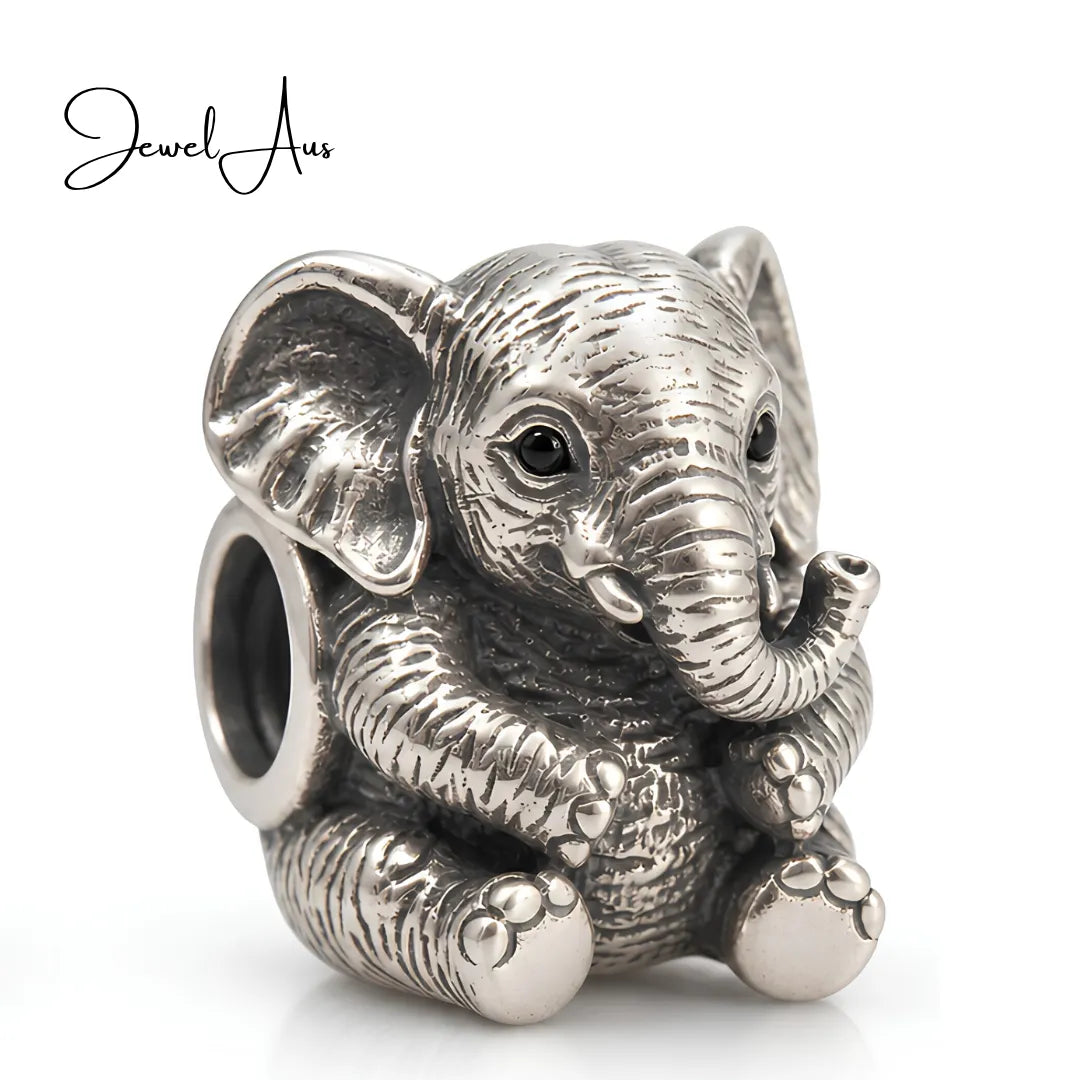 jewelaus CHARMS Sterling Silver Baby Elephant Charm