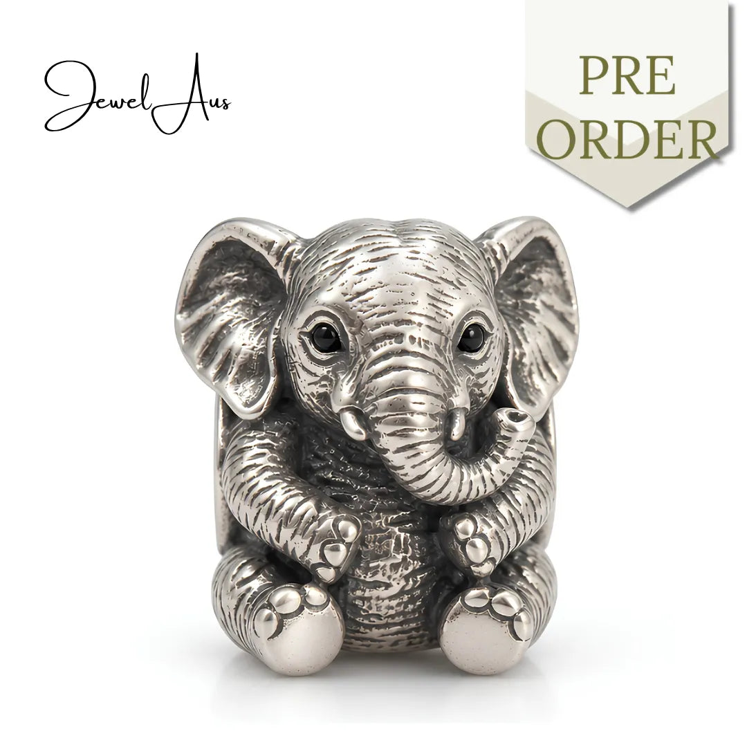 jewelaus CHARMS Sterling Silver Baby Elephant Charm