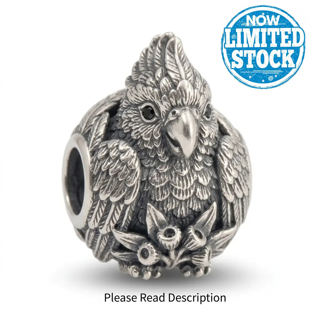jewelaus CHARMS Sterling Silver Cockatoo Charm