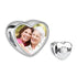 jewelaus CHARMS Sterling Silver Heart Photo Charm