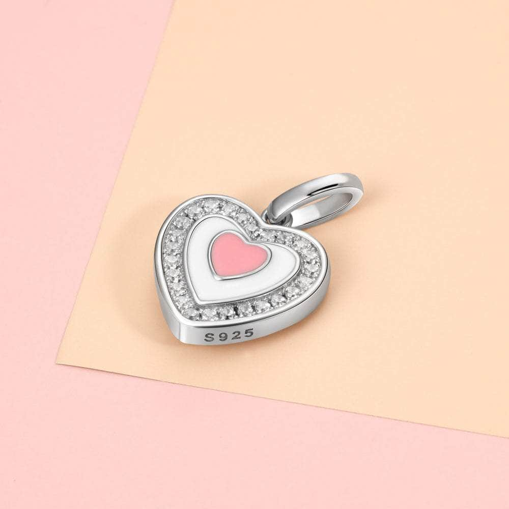 jewelaus CHARMS Sterling Silver Heart Photo Pendant