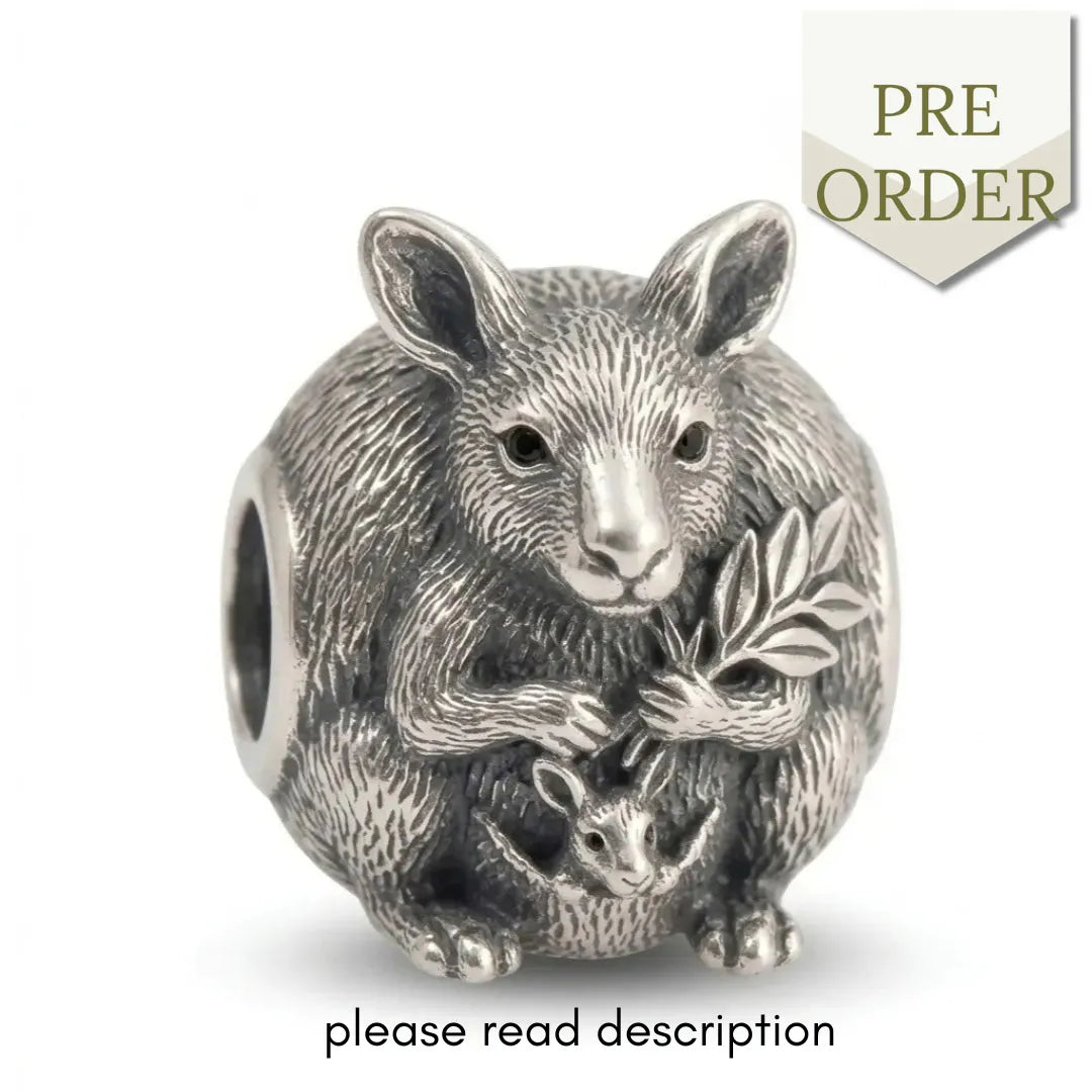 jewelaus CHARMS Sterling Silver Kangaroo Charm