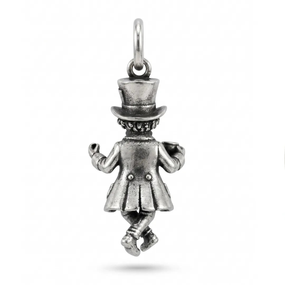 jewelaus CHARMS Sterling Silver Mad Hatter in wonderland Charm