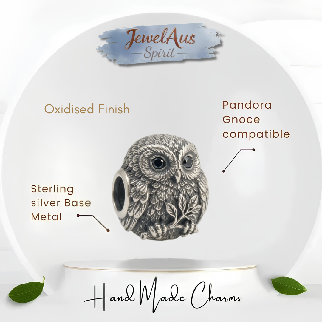 jewelaus CHARMS Sterling Silver Owl charm