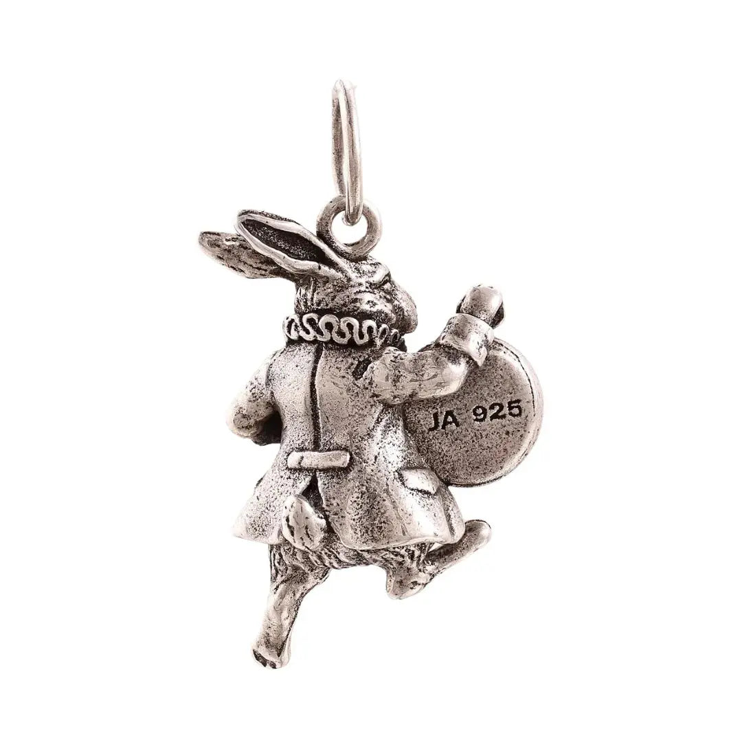 jewelaus CHARMS Sterling Silver White Rabbit in wonderland Charm