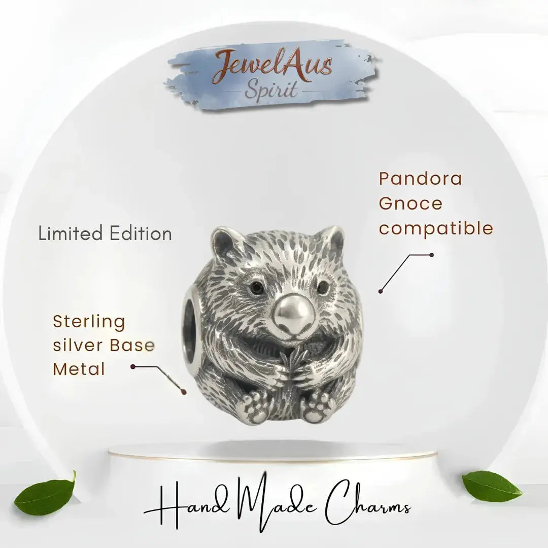 jewelaus CHARMS Sterling Silver Wombat Charm