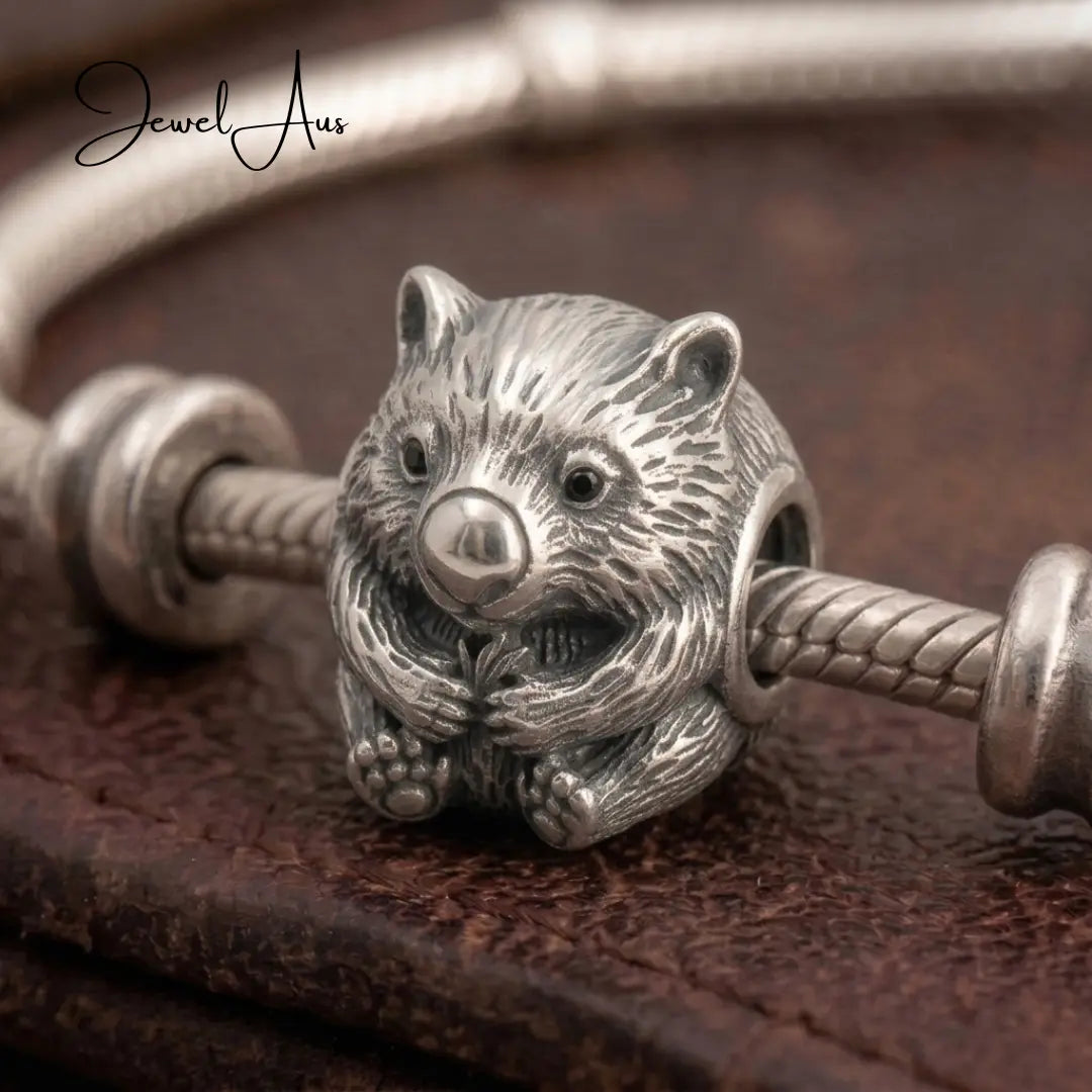 jewelaus CHARMS Sterling Silver Wombat Charm
